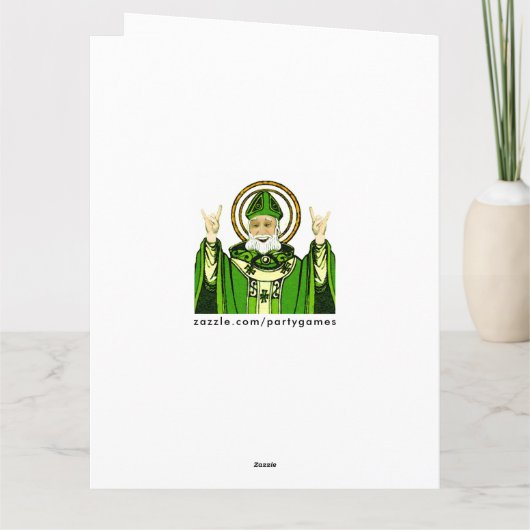 St. Patrick's Day Birthday Kaart (Achterkant)