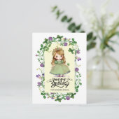 St. Patrick's Day Birthday Little Irish Princess Briefkaart (Staand voorkant)