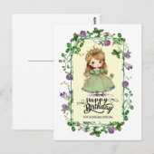 St. Patrick's Day Birthday Little Irish Princess Briefkaart (Voorkant / Achterkant)