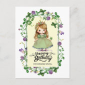 St. Patrick's Day Birthday Little Irish Princess Briefkaart (Voorkant)