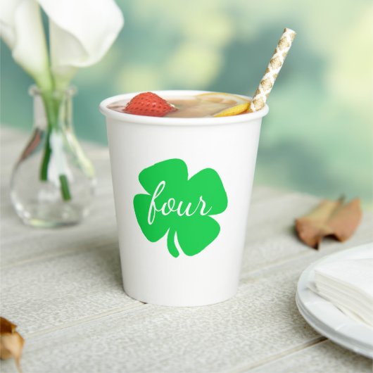 St Patrick's Day Birthday Papieren Bekers (Insitu)