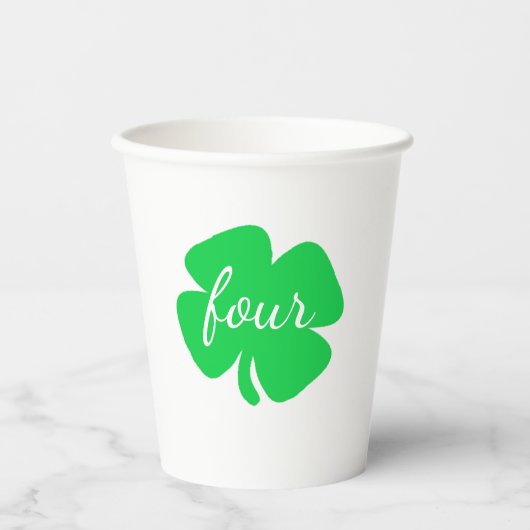 St Patrick's Day Birthday Papieren Bekers (Voorkant)