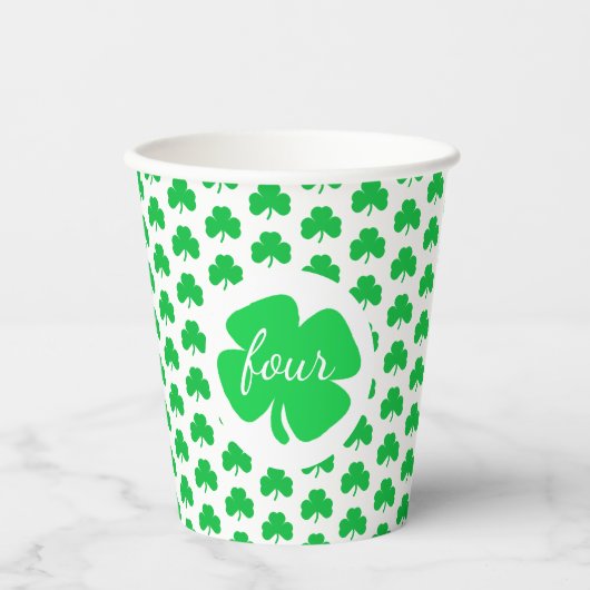 St Patrick's Day Birthday Papieren Bekers (Voorkant)
