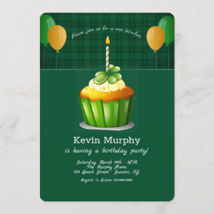 St. Patrick's Day Birthday Party Invitation Kaart