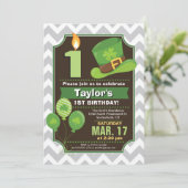 St. Patrick's Day Birthday Party Invitation Kaart (Staand voorkant)