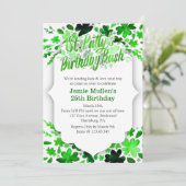 St. Patrick's Day Birthday Party Invitation Kaart (Staand voorkant)