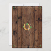 St. Patricks Day Birthday Party Nodig de 2e leefti Kaart (Achterkant)