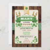 St. Patricks Day Birthday Party nodigt elke leefti Kaart (Voorkant)