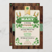 St. Patricks Day Birthday Party nodigt elke leefti Kaart (Voorkant / Achterkant)