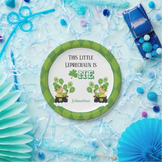 St. Patrick's Day Birthday Party Papieren Bordje (Feest)