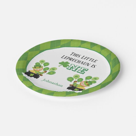 St. Patrick's Day Birthday Party Papieren Bordje (Gekanteld)