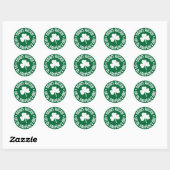 St Patricks Day Birthday Ronde Sticker (Vel)