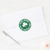 St Patricks Day Birthday Ronde Sticker (Envelop)