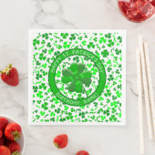 St Patrick's Day Birthday Shamrocks Personalized Servet (Insitu)