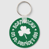 St Patricks Day Birthday Sleutelhanger (Voorkant)