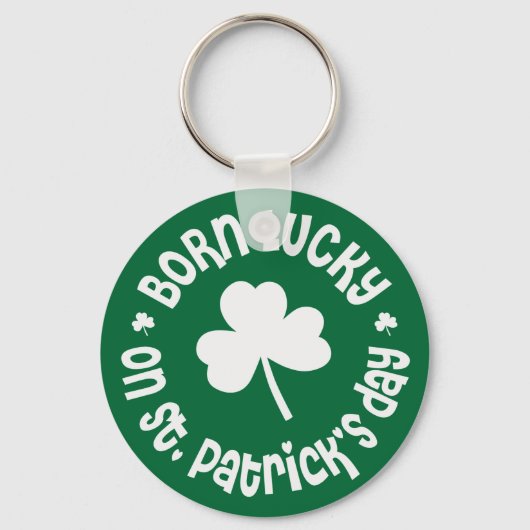 St Patricks Day Birthday Sleutelhanger (Voorkant)