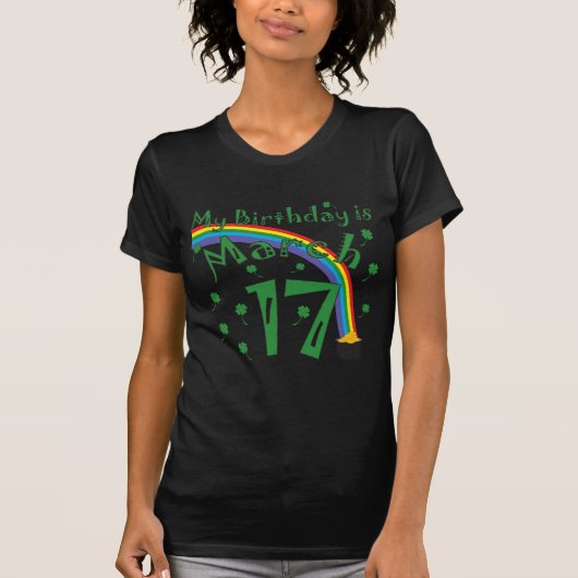 St. Patrick's Day Birthday T-shirt (Voorkant)