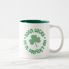 St Patricks Day Birthday Tweekleurige Koffiemok