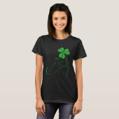 St Patricks Day Black Cat My Lucky Charm Shamrock  T-shirt (Voorkant volledig)