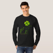 St Patricks Day Black Cat My Lucky Charm Shamrock T-shirt (Voorkant volledig)