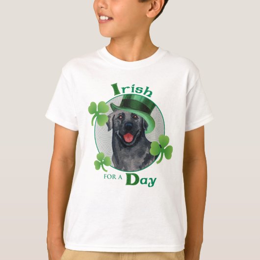 St. Patrick's Day Black Lab T-shirt (Voorkant)