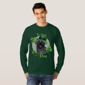 St. Patrick's Day Black Lab T-shirt (Voorkant volledig)
