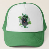 St. Patrick's Day Black Lab Trucker Pet (Voorkant)