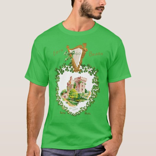  St. Patrick's Day Blarney Castle Ierland T-shirt (Voorkant)