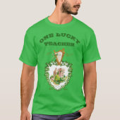 St Patricks Day Blarney Castle Irish Lucky Teacher T-shirt (Voorkant)