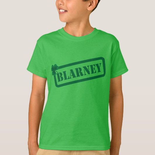 St.Patrick's Day Blarney Kinder Green T-shirt (Voorkant)