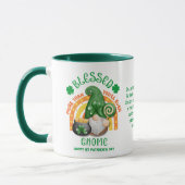 St Patrick's Day BLESSED Irish Gnome Christelijk Mok (Links)