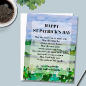 St Patrick's Day Blessing Briefkaart