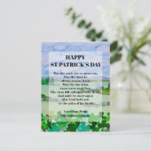 St Patrick's Day Blessing Briefkaart (Staand voorkant)