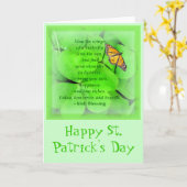 St. Patrick's Day Blessing Card Kaart (Gele Bloem)