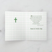 St. Patrick's Day Blessing, Heilige Drievulheid, G Kaart (Binnen)