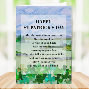St Patrick's Day Blessing Kaart