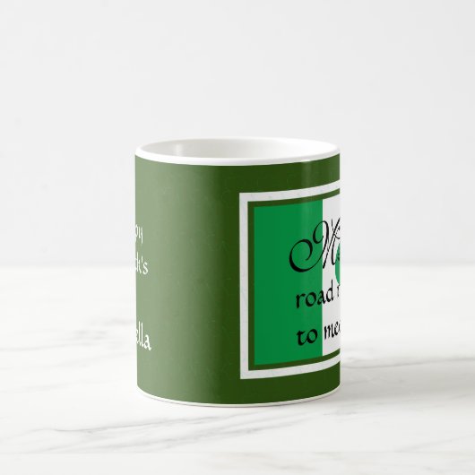 ST PATRICK'S DAY Blessing MAY THE ROAD RISE UP Koffiemok (Center)