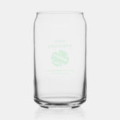 St Patrick's Day Blikvorm Glas (Achterkant)