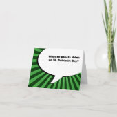 st patricks day boeggrap kaart (Voorkant)