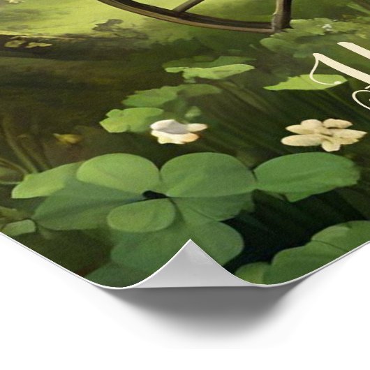  St Patrick's Day Boho Gypsy Wagon. Poster (Hoek)