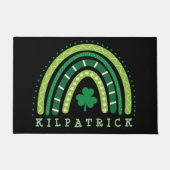 St. Patrick's Day Boho Rainbow Shamrock Deurmat (Voorkant)