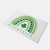 St. Patrick's Day Boho Rainbow Shamrock Deurmat (Schuin)
