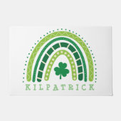 St. Patrick's Day Boho Rainbow Shamrock Deurmat (Voorkant)