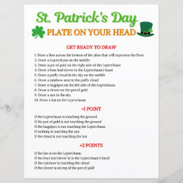 St. Patrick's Day Bord op je hoofd spel