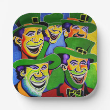 St. Patrick's Day borden met kabouters