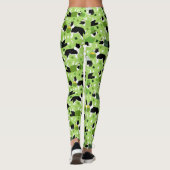 St. Patrick's Day Border Collie Pattern Leggings (Achterkant)