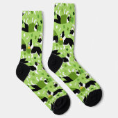St. Patrick's Day Border Collie Pattern Sokken (Rechts)