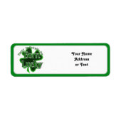 St. Patrick's Day Born Lucky Etiket (Voorkant)