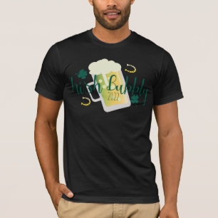 St Patricks Day Borrelende Groen Zwart T-shirt