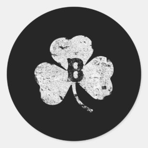 St. Patricks Day Boston Gedecoreerde Ierse Klaver Ronde Sticker